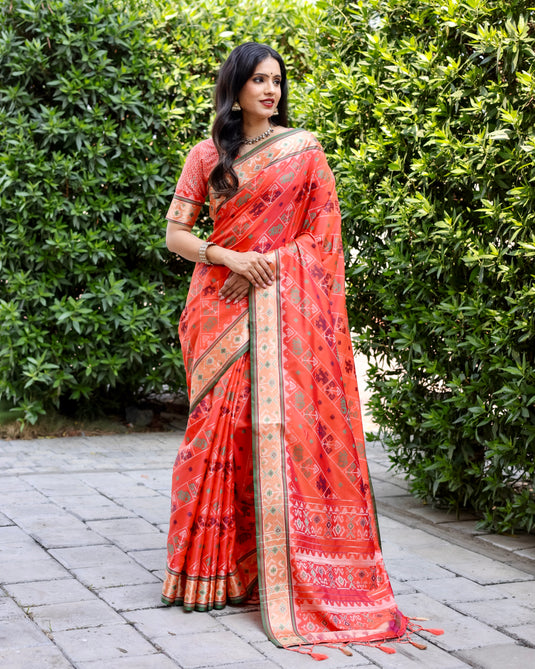 Special Edition of Pure Handloom Silk IKKAT Patola Sarees