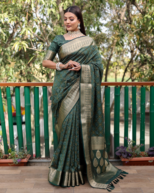 Pure Handloom Silk Bandhej Patola Sarees