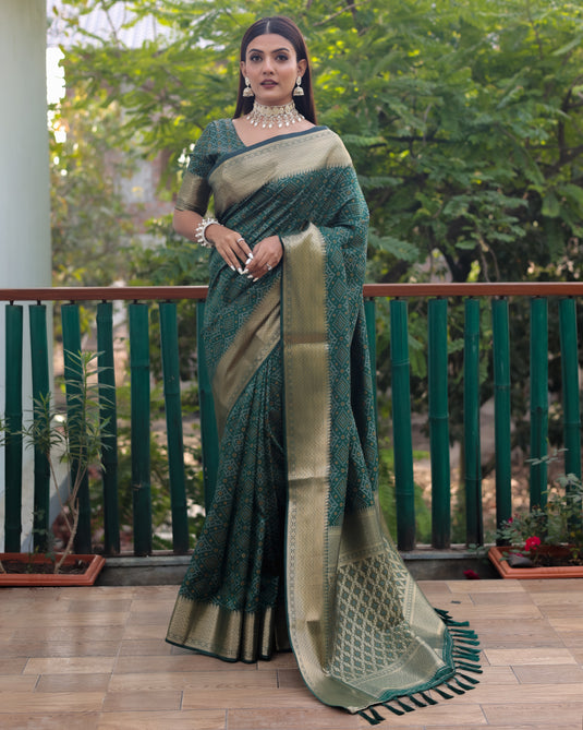 Pure Handloom Silk Bandhej Patola Sarees