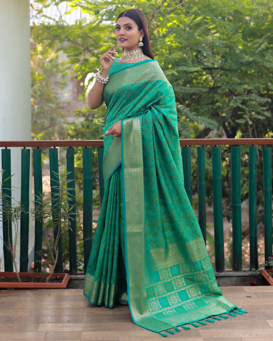 Pure Handloom Silk Bandhej Patola Sarees