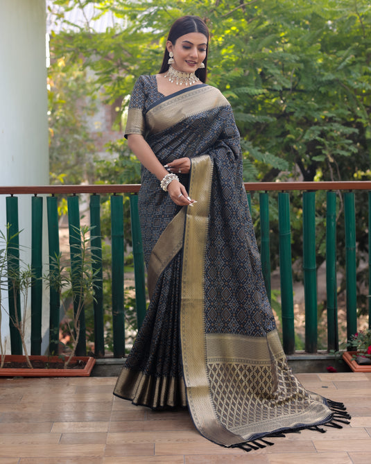 Pure Handloom Silk Bandhej Patola Sarees