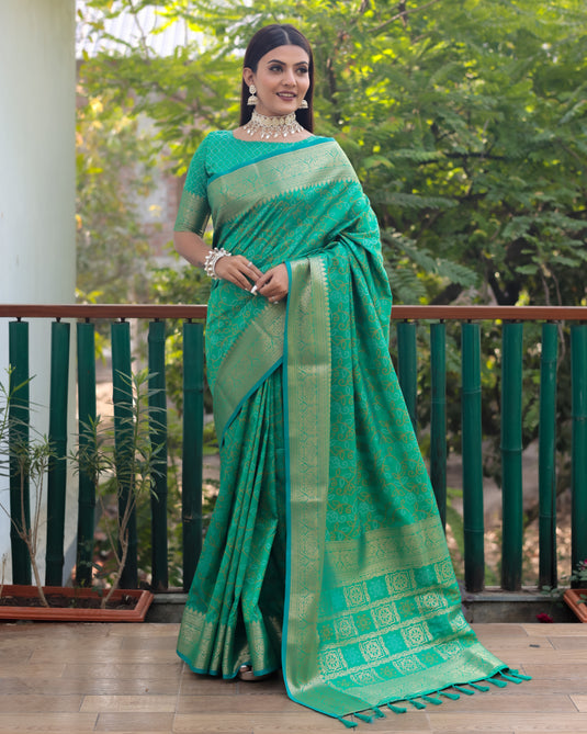 Pure Handloom Silk Bandhej Patola Sarees