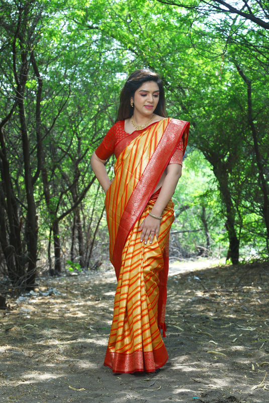 Premium Leheriya Soft Silk Sarees