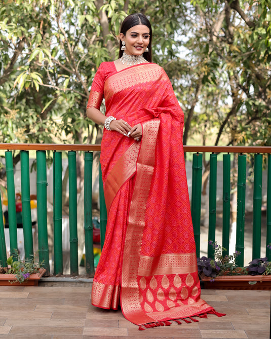 Pure Handloom Silk Bandhej Patola Sarees