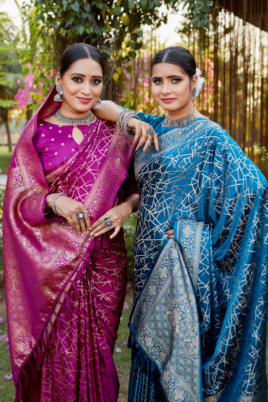 Pure Kanjivaram Soft Satin Silk Saree