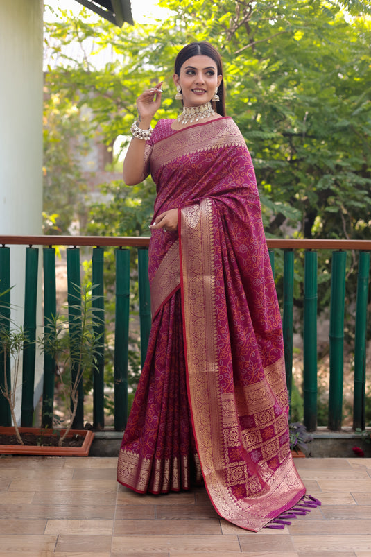 Pure Handloom Silk Bandhej Patola Sarees