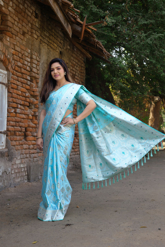 Pure Kanjivaram Soft Satin Silk Saree