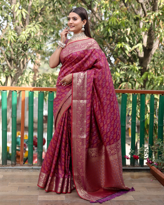 Pure Handloom Silk Bandhej Patola Sarees