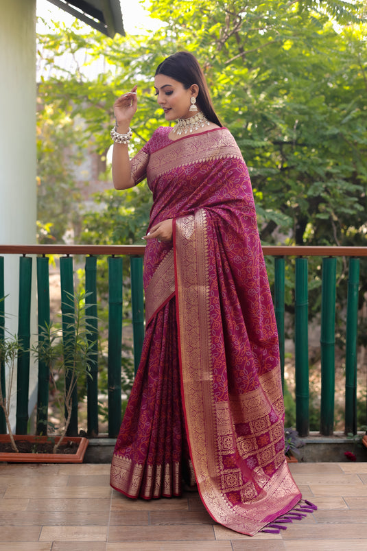 Pure Handloom Silk Bandhej Patola Sarees