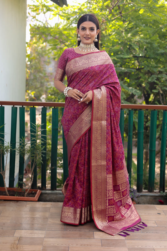 Pure Handloom Silk Bandhej Patola Sarees