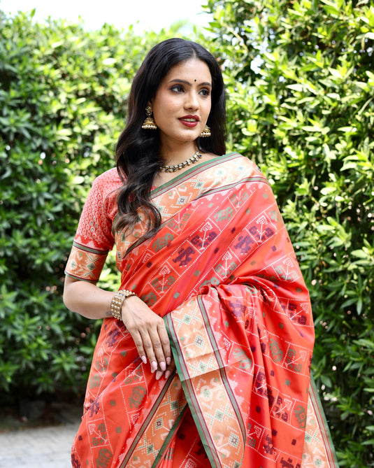 Special Edition of Pure Handloom Silk IKKAT Patola Sarees