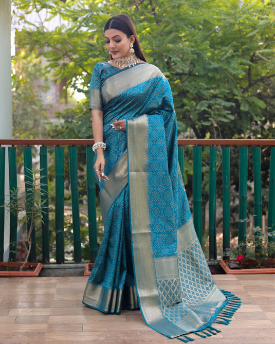 Pure Handloom Silk Bandhej Patola Sarees