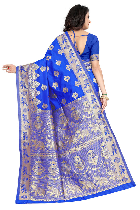 Banarasi Jacquard Silk Saree - thevendorvilla