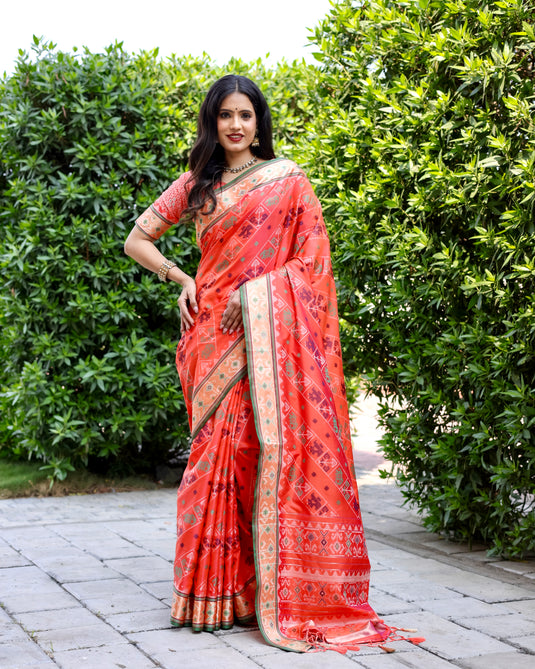 Special Edition of Pure Handloom Silk IKKAT Patola Sarees