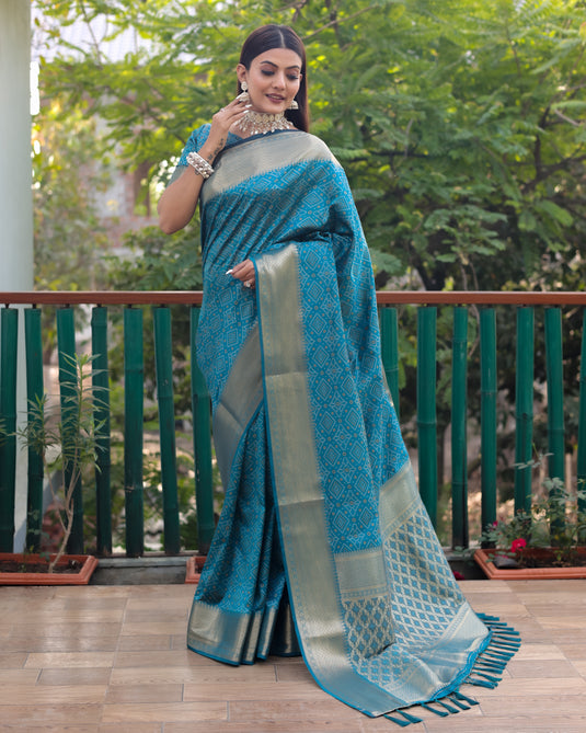 Pure Handloom Silk Bandhej Patola Sarees