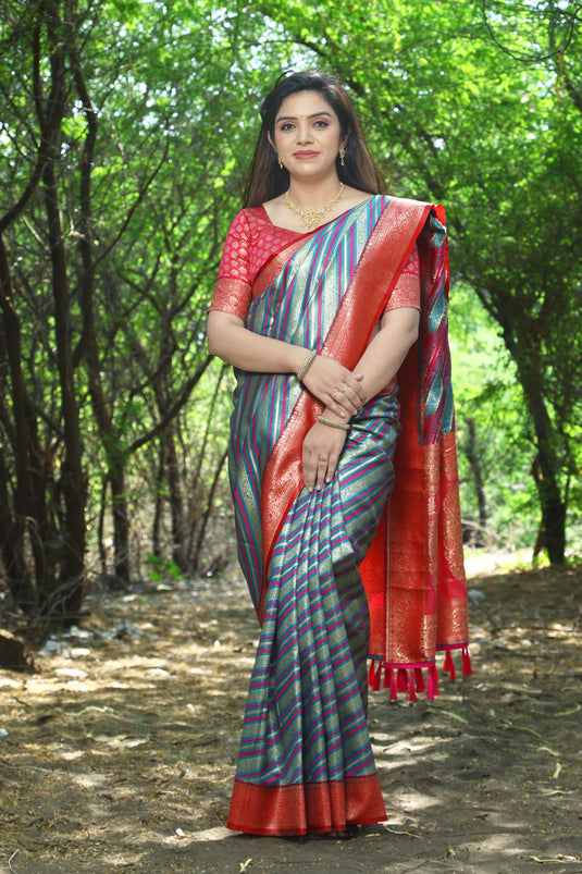 Premium Leheriya Soft Silk Sarees