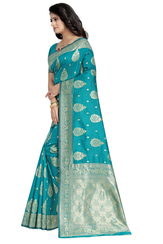 Banarasi Jacquard Silk Saree - thevendorvilla