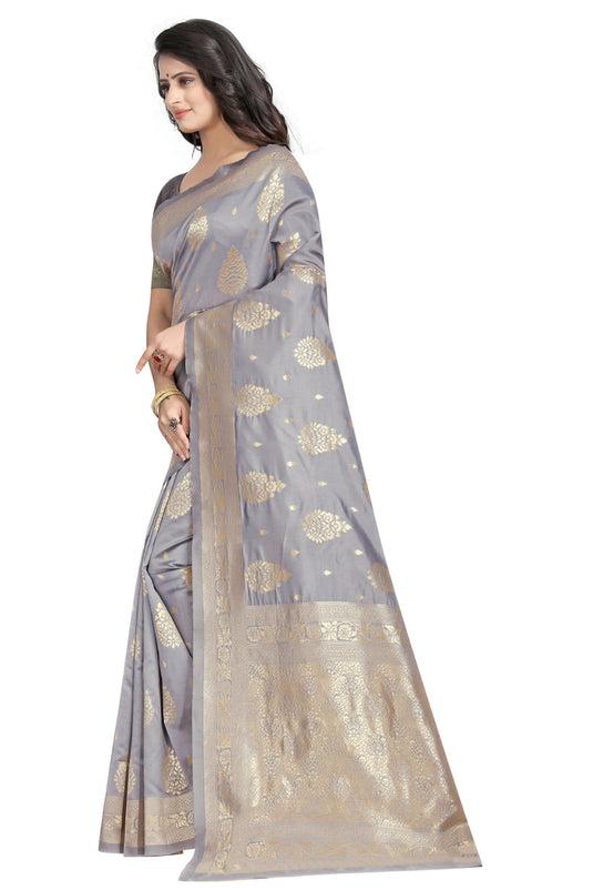 Banarasi Jacquard Silk Saree - thevendorvilla