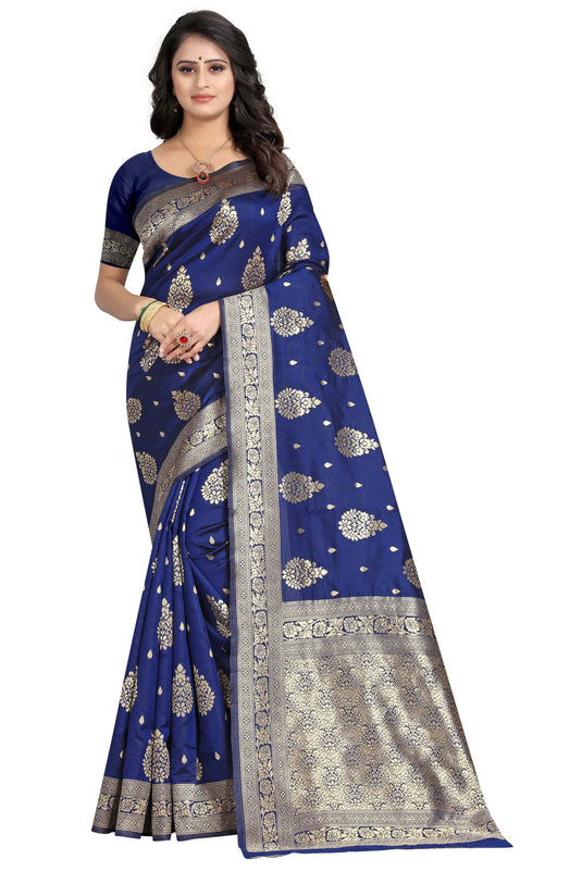 Banarasi Jacquard Silk Saree - thevendorvilla