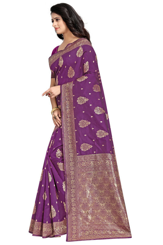 Banarasi Jacquard Silk Saree - thevendorvilla