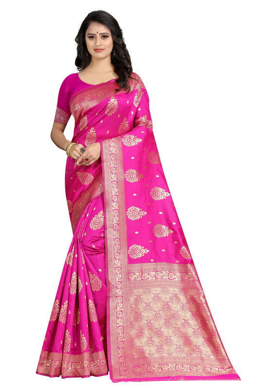 Banarasi Jacquard Silk Saree - thevendorvilla