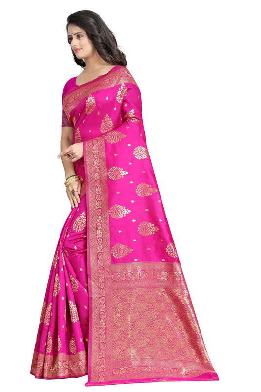 Banarasi Jacquard Silk Saree - thevendorvilla