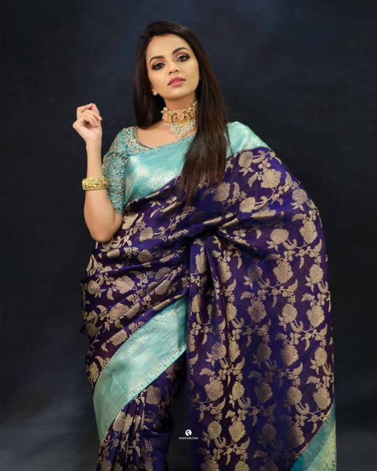 Beautiful Rich Pallu & Jaccquard Work On All Over Saree - thevendorvilla