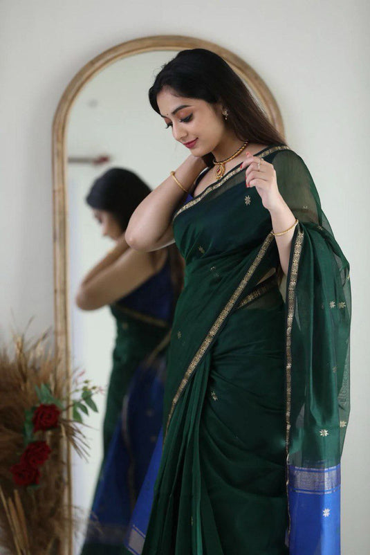 Luxurious Linen: The Soft Slub Saree