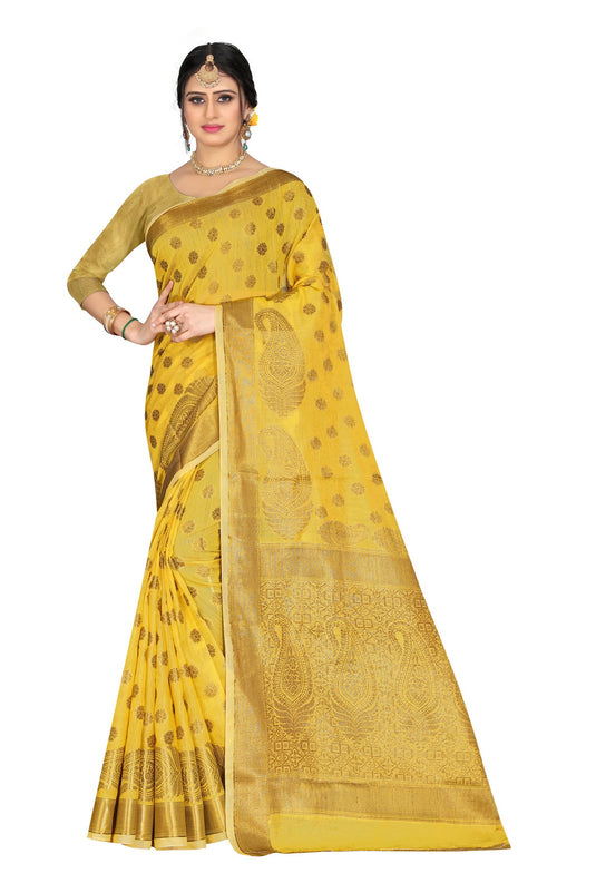 Banarasi Jacquard Silk Saree - thevendorvilla