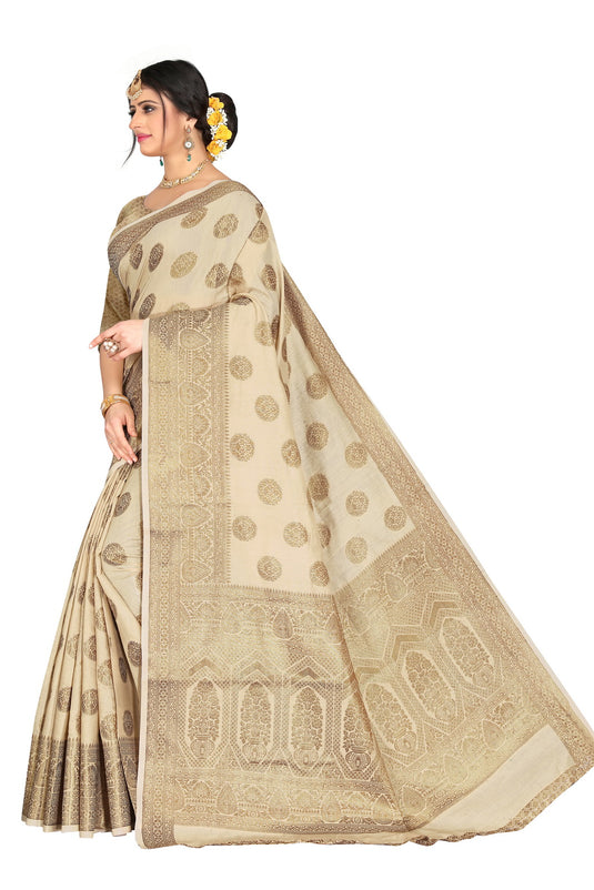 Banarasi Jacquard Silk Saree - thevendorvilla