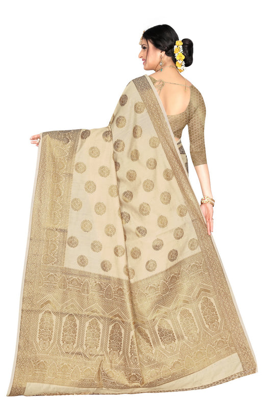 Banarasi Jacquard Silk Saree - thevendorvilla