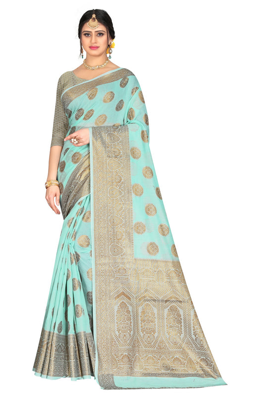 Banarasi Jacquard Silk Saree - thevendorvilla