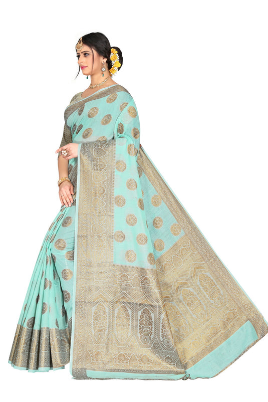 Banarasi Jacquard Silk Saree - thevendorvilla