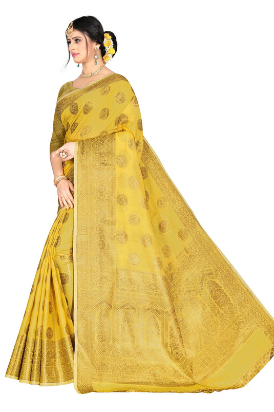 Banarasi Jacquard Silk Saree - thevendorvilla