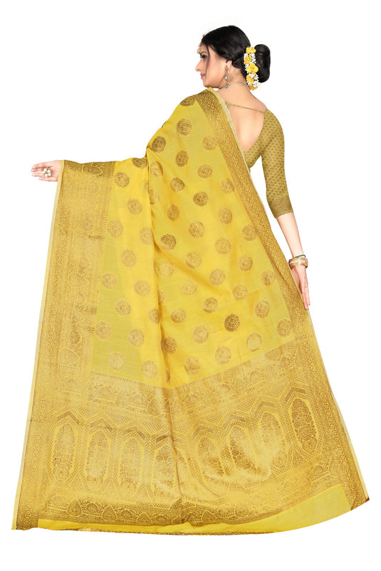 Banarasi Jacquard Silk Saree - thevendorvilla