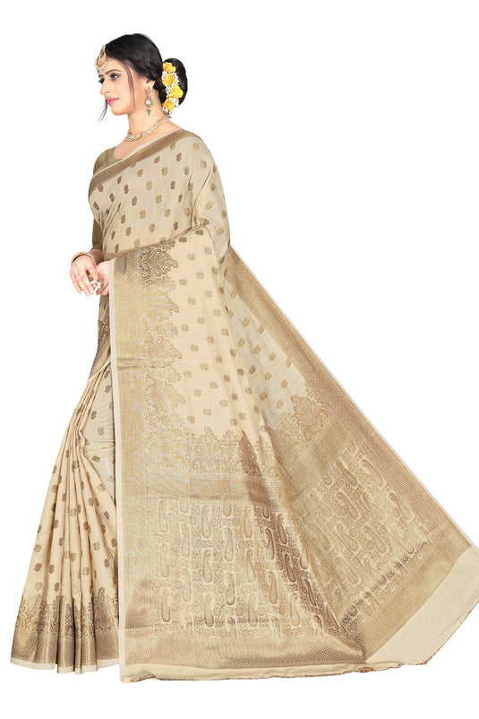 Banarasi Jacquard Silk Saree - thevendorvilla