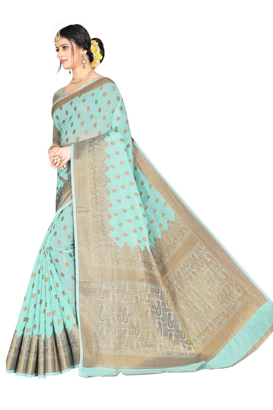 Banarasi Jacquard Silk Saree - thevendorvilla