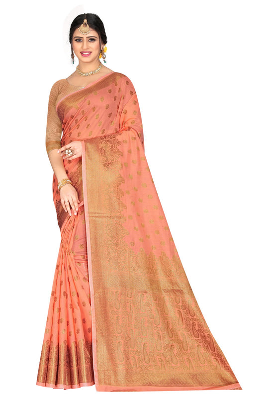 Banarasi Jacquard Silk Saree - thevendorvilla