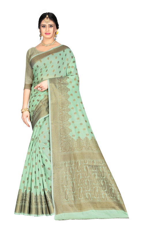 Banarasi Jacquard Silk Saree - thevendorvilla