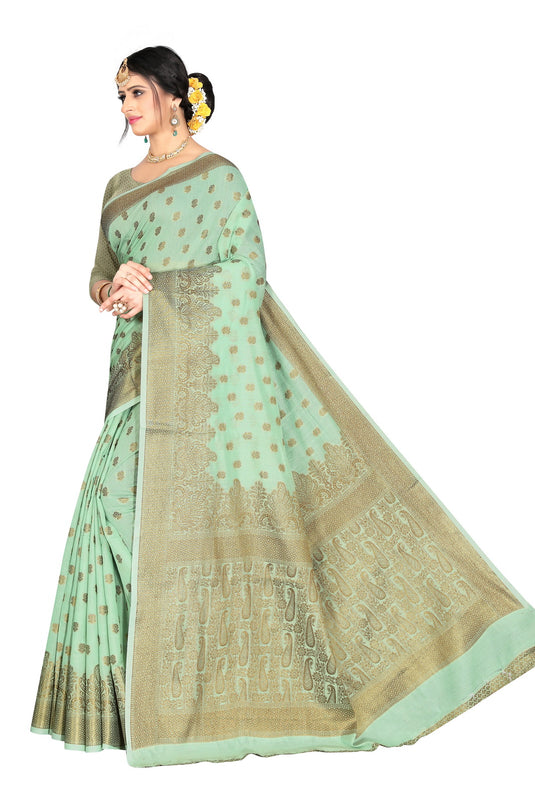 Banarasi Jacquard Silk Saree - thevendorvilla