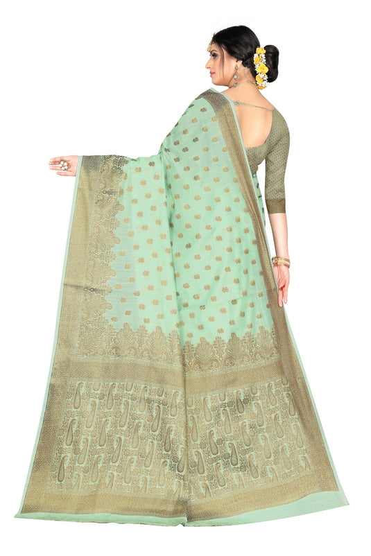 Banarasi Jacquard Silk Saree - thevendorvilla