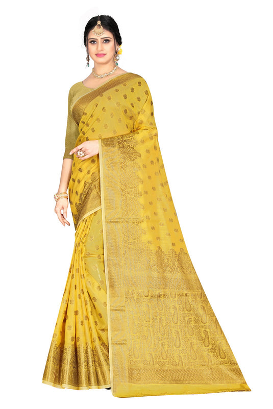 Banarasi Jacquard Silk Saree - thevendorvilla