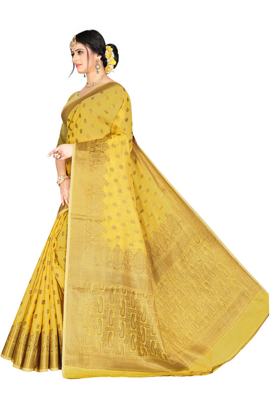 Banarasi Jacquard Silk Saree - thevendorvilla