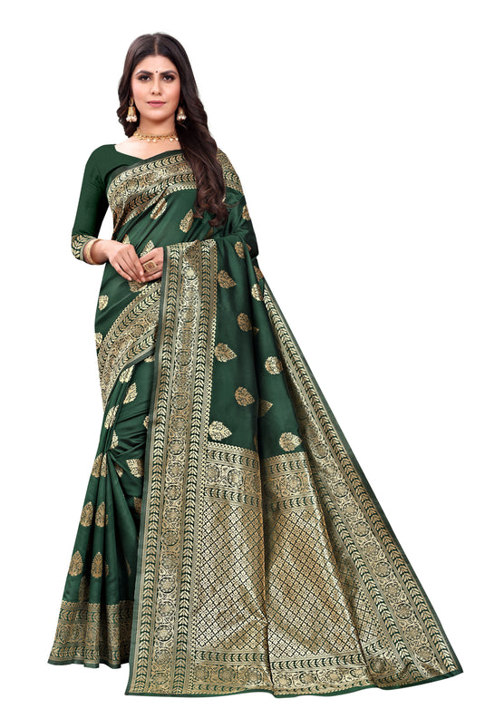 Banarasi Jacquard Silk Saree - thevendorvilla