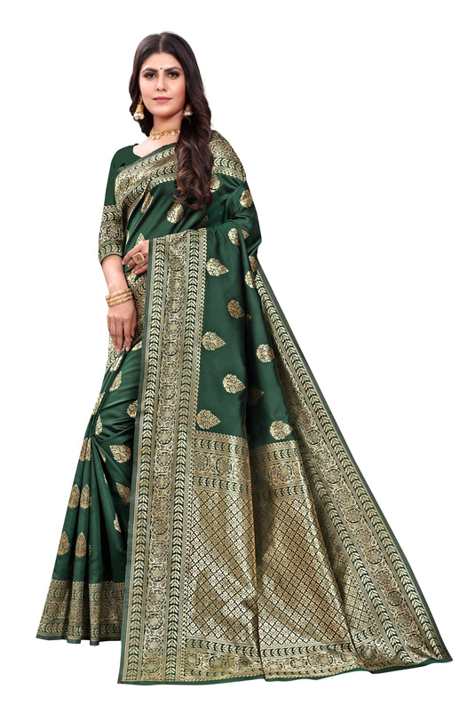 Banarasi Jacquard Silk Saree - thevendorvilla