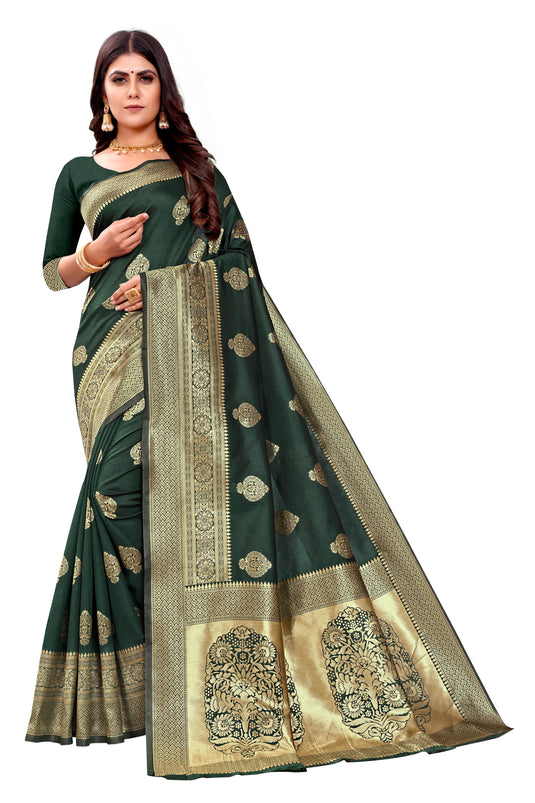 Banarasi Jacquard Silk Saree - thevendorvilla