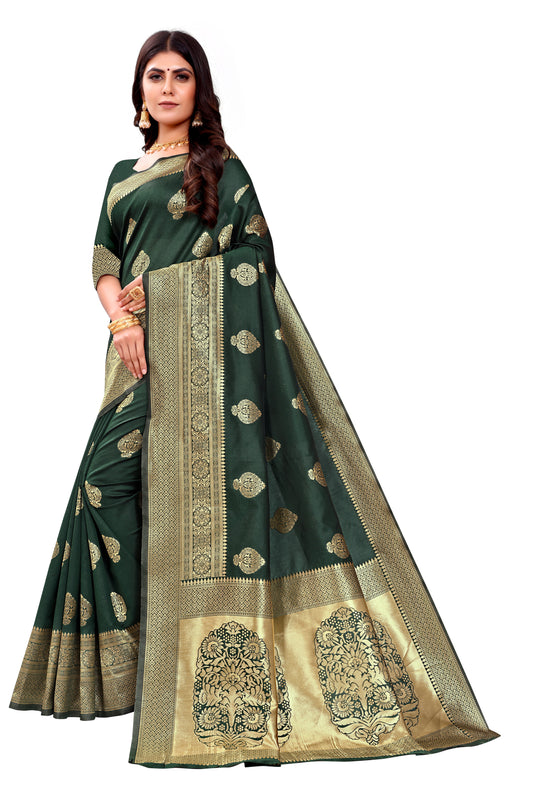 Banarasi Jacquard Silk Saree - thevendorvilla