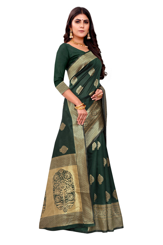 Banarasi Jacquard Silk Saree - thevendorvilla