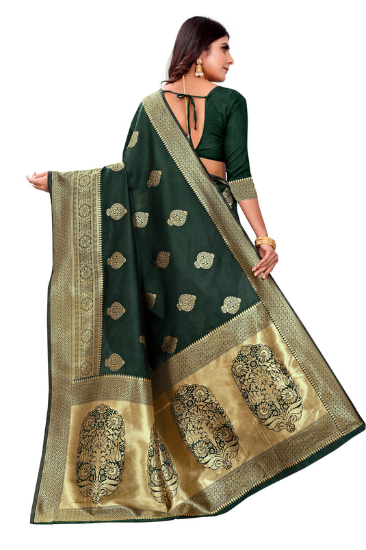 Banarasi Jacquard Silk Saree - thevendorvilla