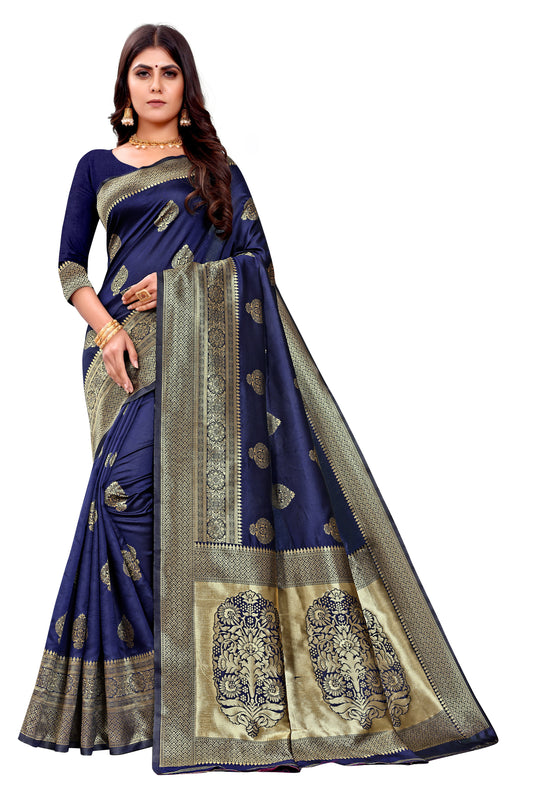 Banarasi Jacquard Silk Saree - thevendorvilla